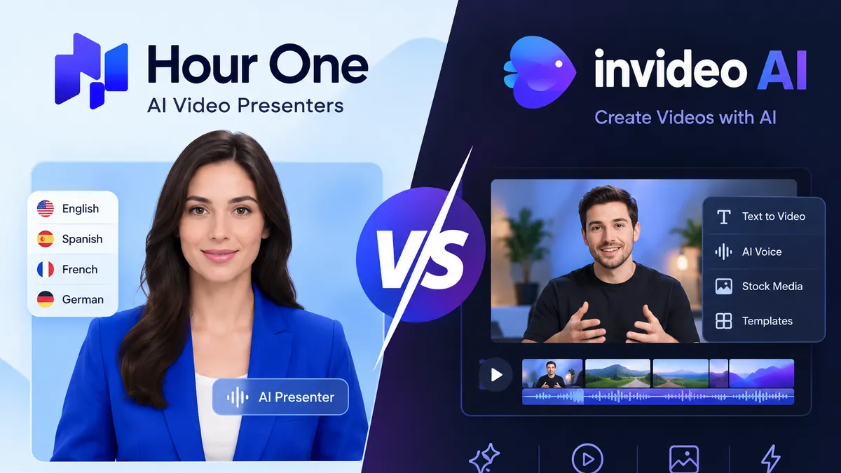 InVideo AI vs Presenter Tools: 2026 Comparison article cover image