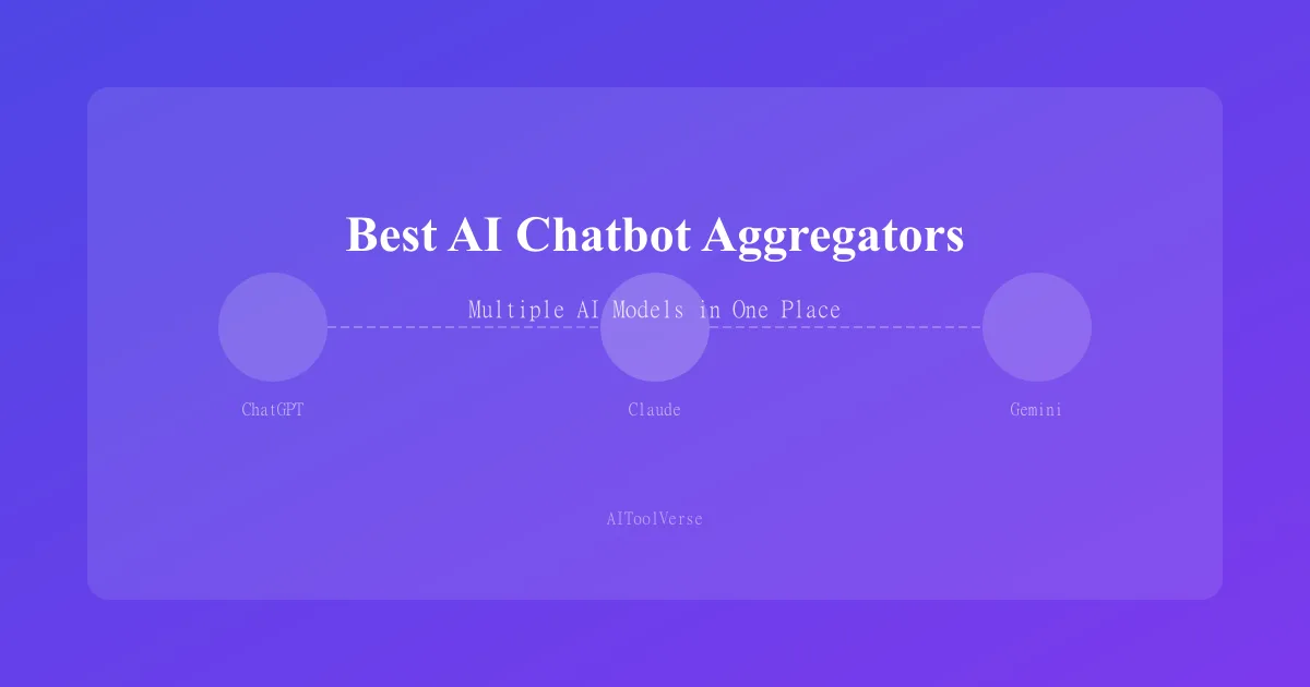 Best AI Chatbot Aggregators: Access Multiple AI Models in One Place article cover image