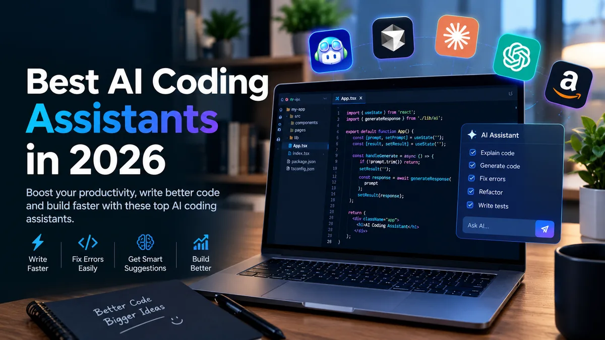Best AI Coding Assistants in 2026 article cover image