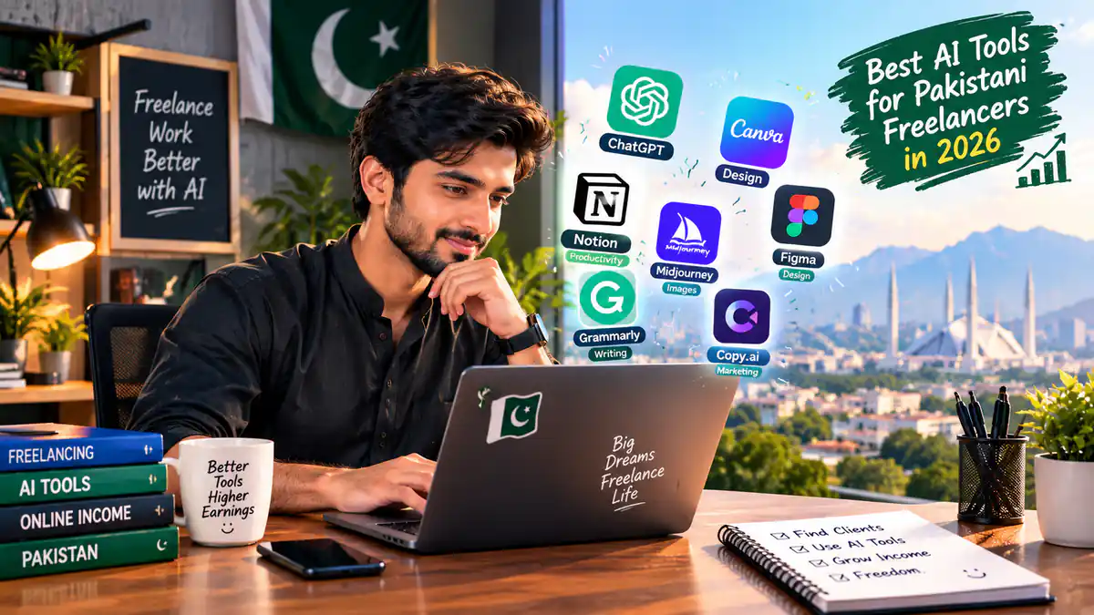 AI Tools for Pakistani Freelancers: Costs & Workflows article cover image
