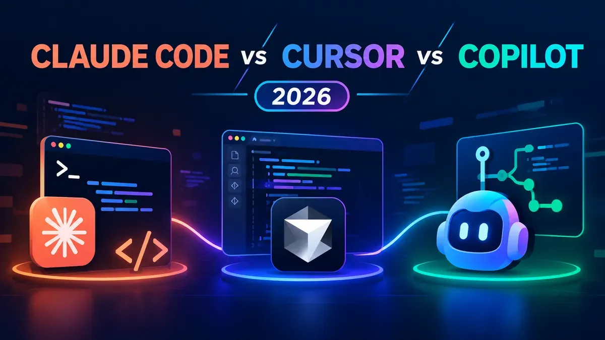 Claude Code vs Cursor vs Copilot: How to Choose in 2026 article cover image