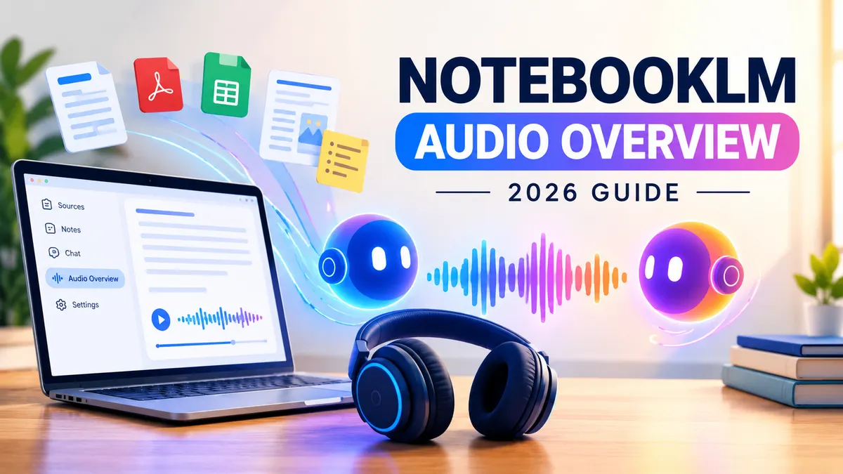 NotebookLM Audio Overview: Formats, Prompts & Limits article cover image