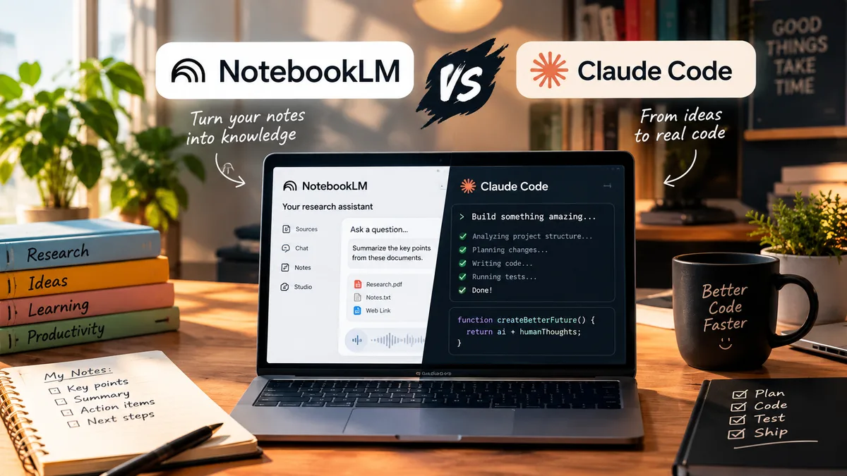 NotebookLM vs Claude Code: Research vs Coding article cover image