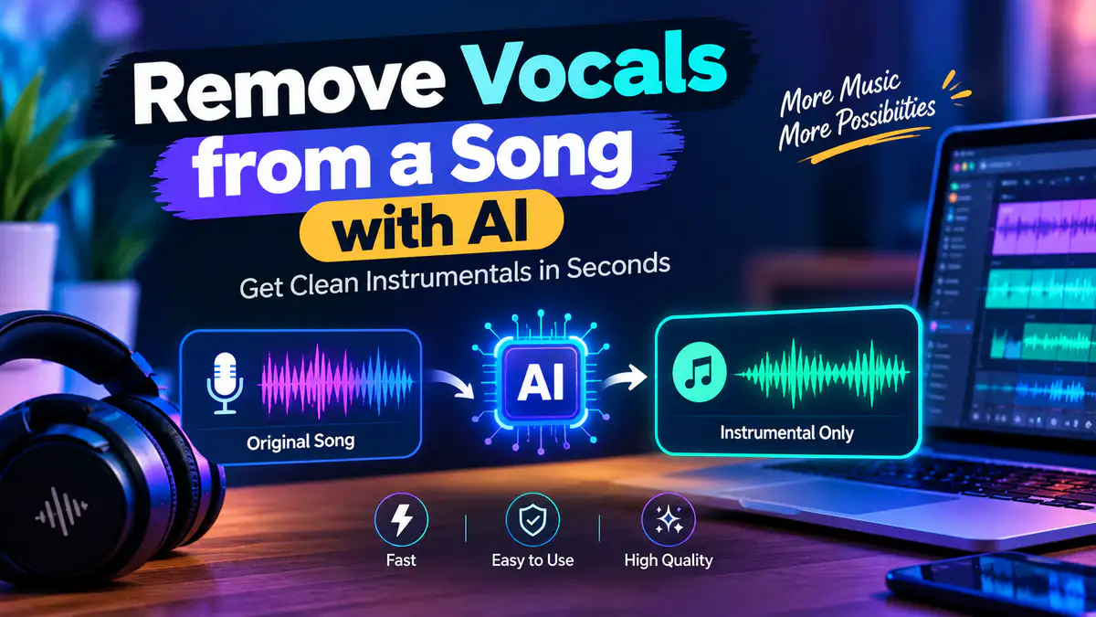 How to Remove Vocals from a Song with AI article cover image