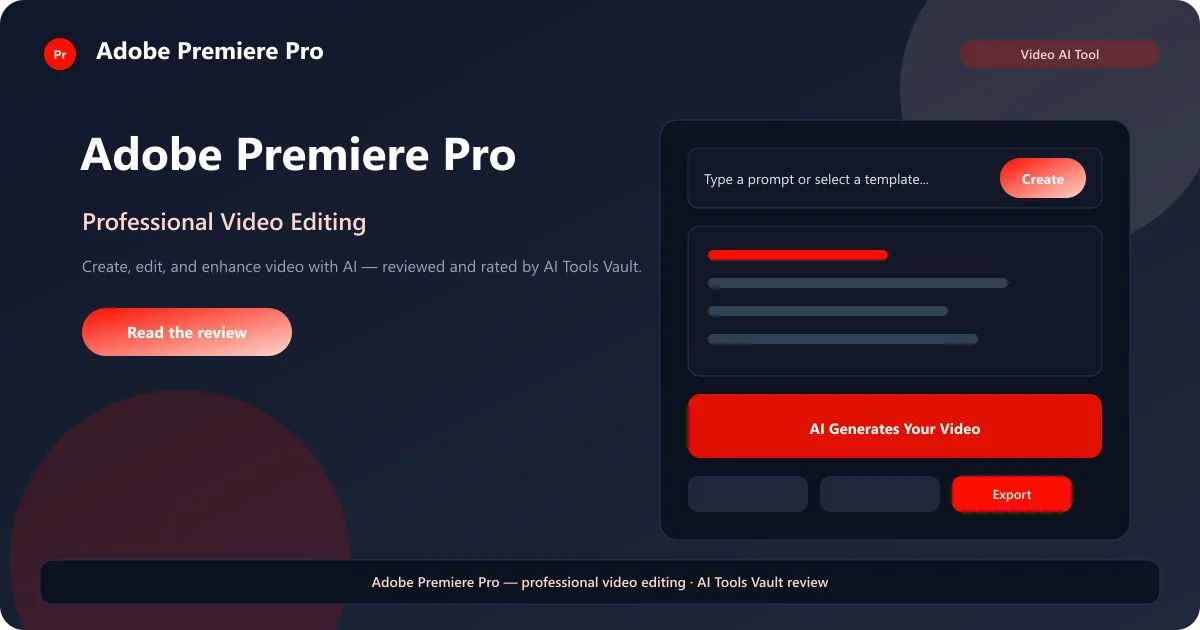 Adobe Premiere Pro video editing software interface