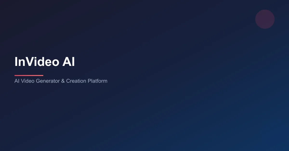 InVideo AI video generator and AI video creation platform