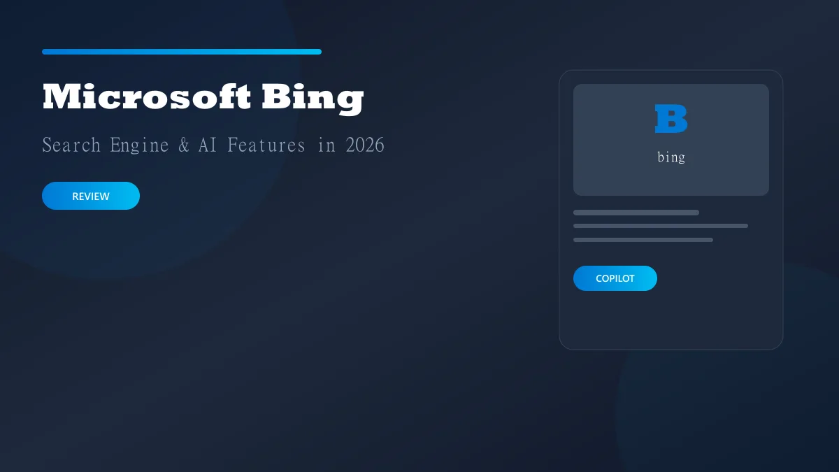 Microsoft Bing search engine and AI features dashboard showing Copilot Search and Image Creator