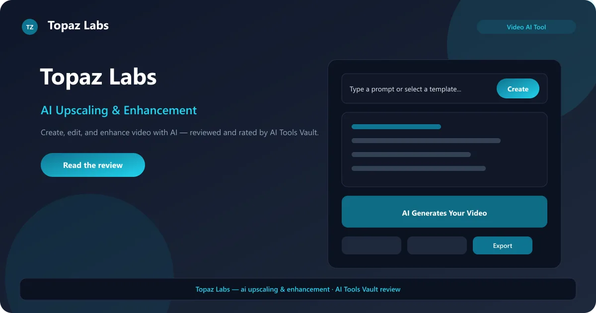 Topaz Labs AI photo and video enhancement tools