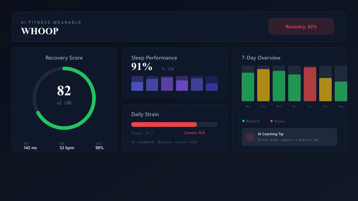 Whoop membership plans and pricing comparison on the Whoop app dashboard