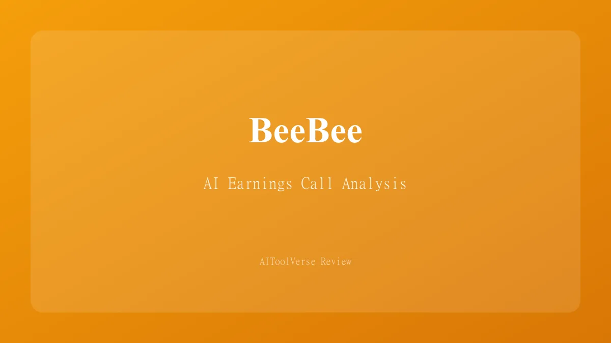 BeeBee AI dashboard showing automated earnings call analysis with risk modules and sentiment scoring