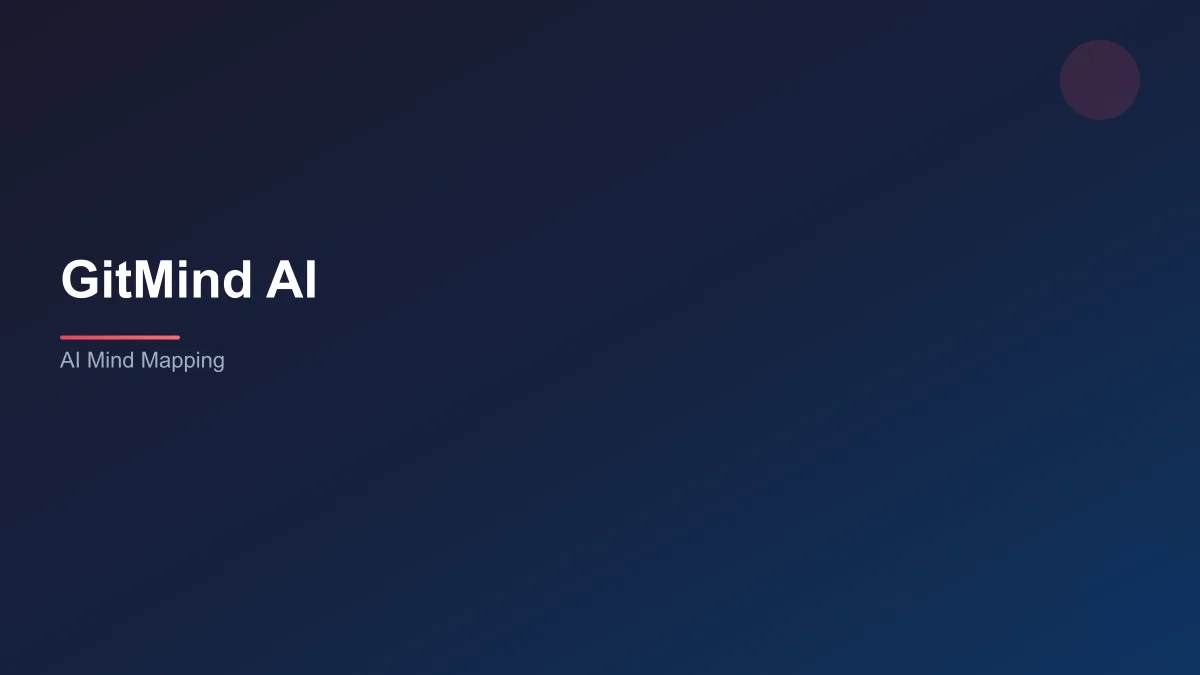 GitMind AI workspace showing mind map generated from uploaded document