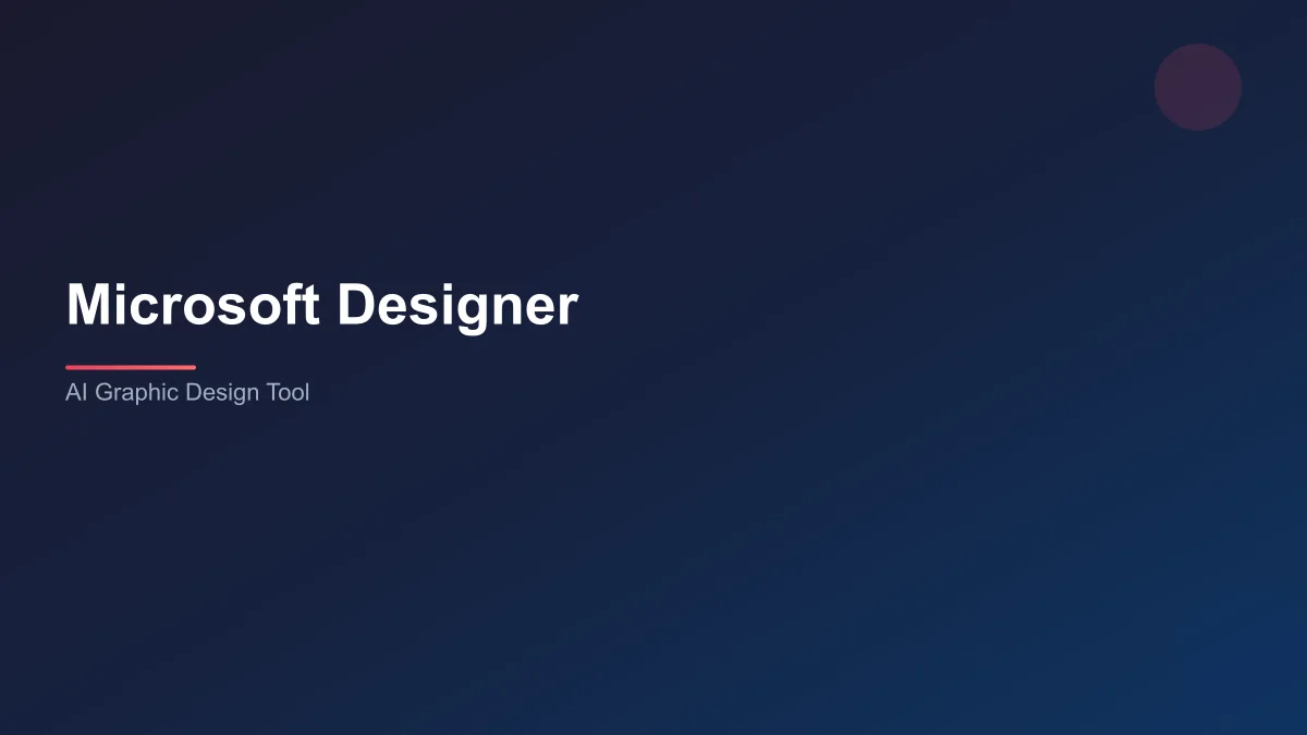 Microsoft Designer AI graphic design tool creating social media visuals