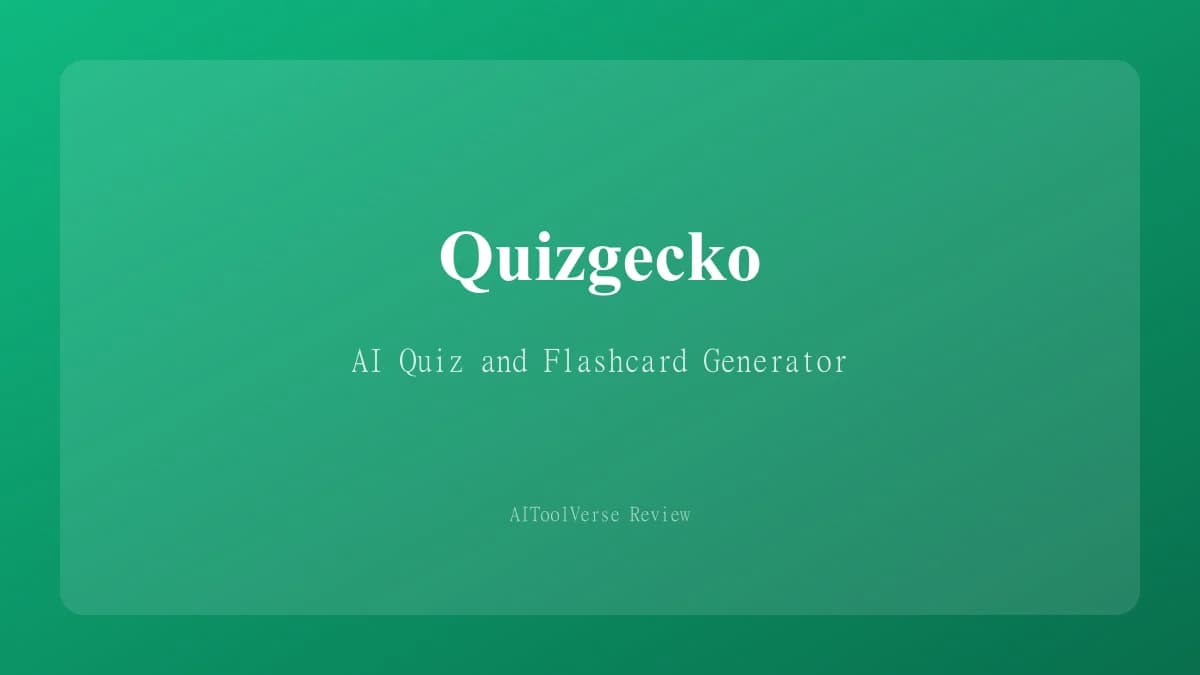 Quizgecko AI platform generating quizzes and flashcards from uploaded study materials