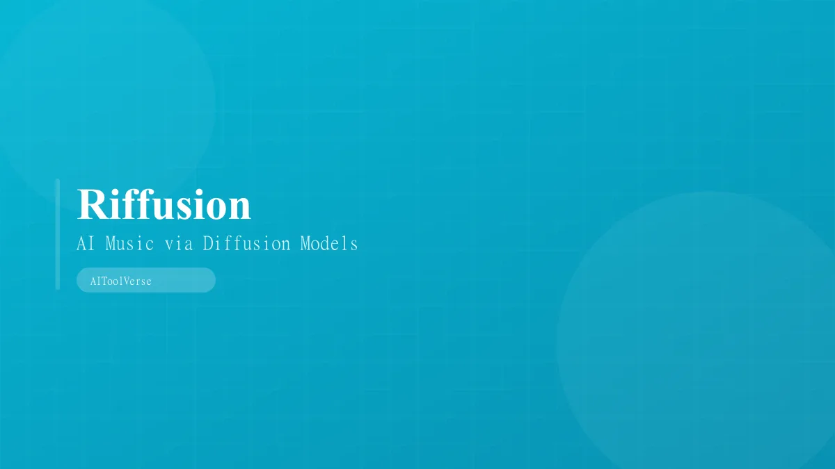 Riffusion AI music generation tool interface