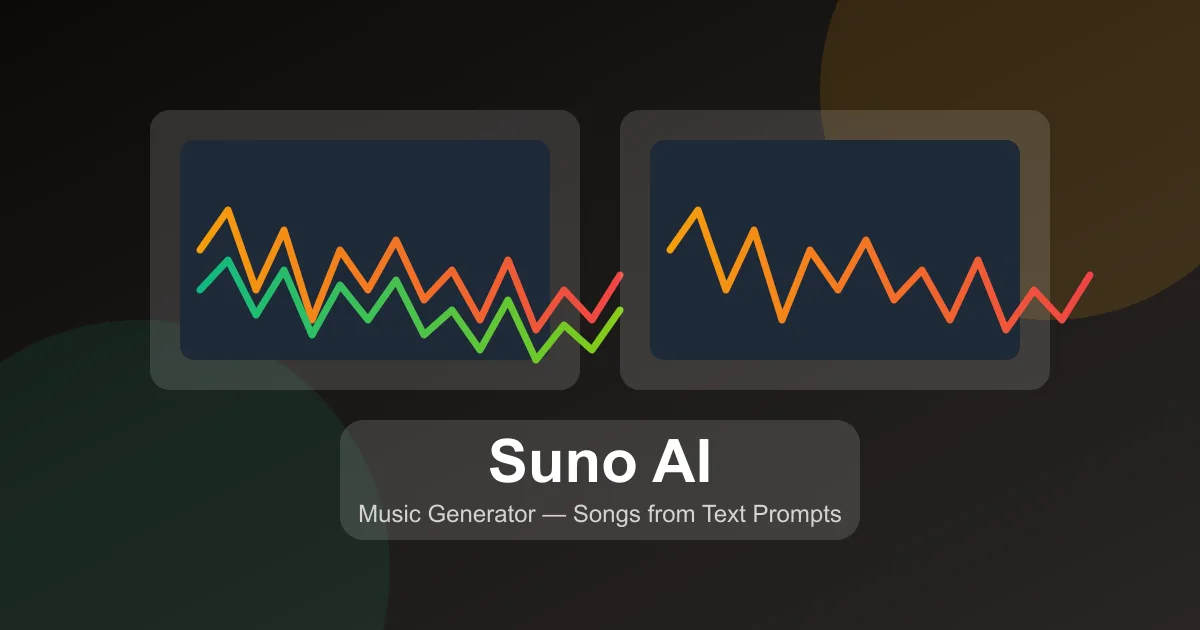 Suno AI music generator creating songs from text prompts