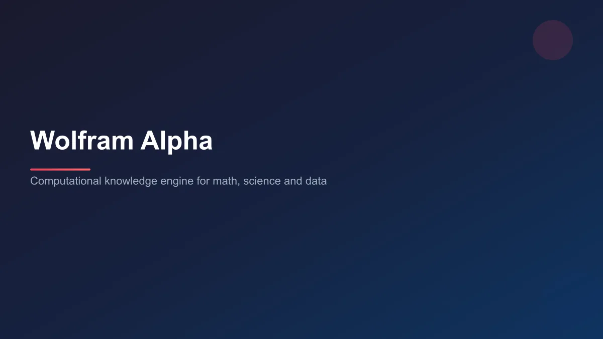 Computational knowledge engine showing a step-by-step math solution